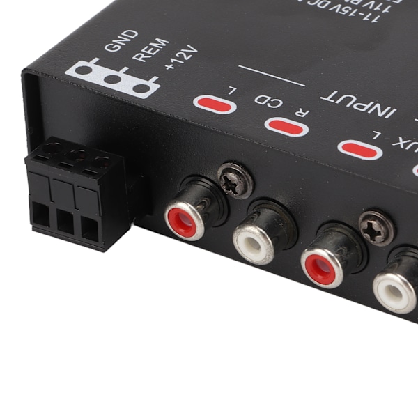 Biljud Grafisk Equalizer Universal Lågpass 7-Band Variabel Förstärkningsjustering Hög Nivå Ingång EQ för Stereosystem