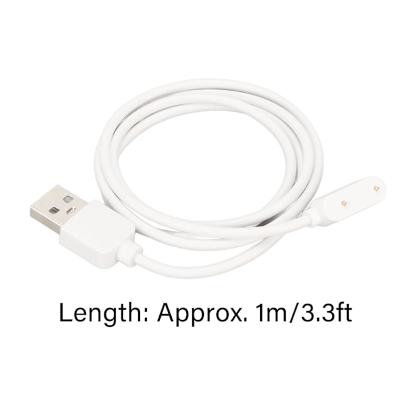 Smartwatch-lader, bærbar USB-ladekabel for Huawei 6 7 Band 6 7 for Honor 6 ES Watch White