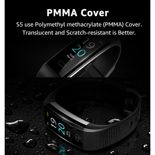 Ny Smart Armbånd Fitness Tracker med Blodtryksmåler,