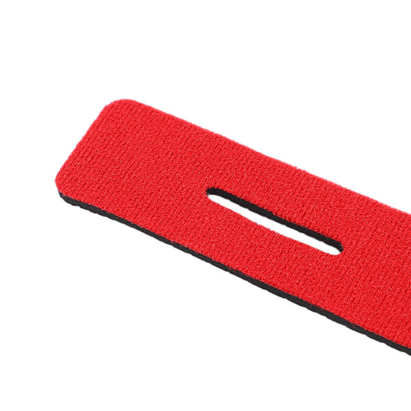 100 stk fiskestangstroppstroppstangfestebåndstang elastisk wrap holder borrelåsdesignrød