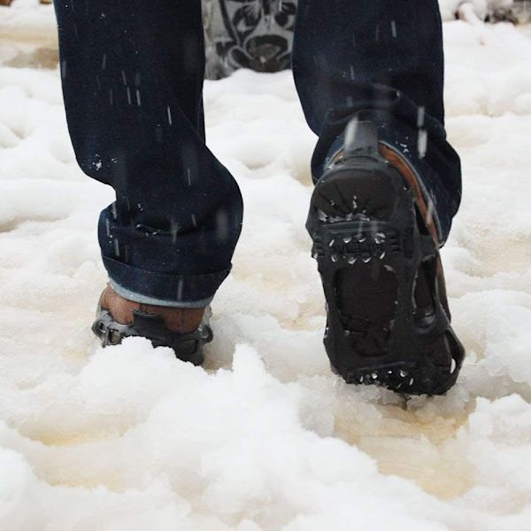Jernplade Sne Anti-Slip Crampons Udendørs 24 Pigge