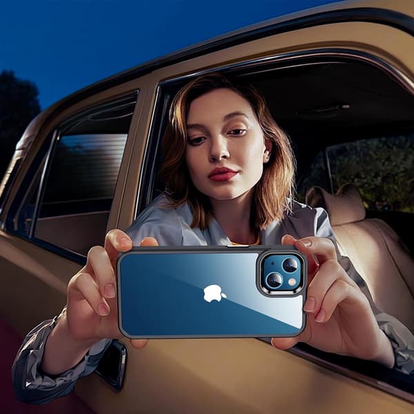 iPhone-puskurikotelo - Läpinäkyvä, mustalla värillä iPhone 11:lle