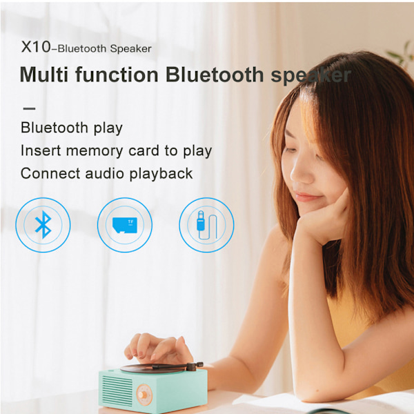 Bluetooth-högtalare, bärbar, 1000 mAh batteri