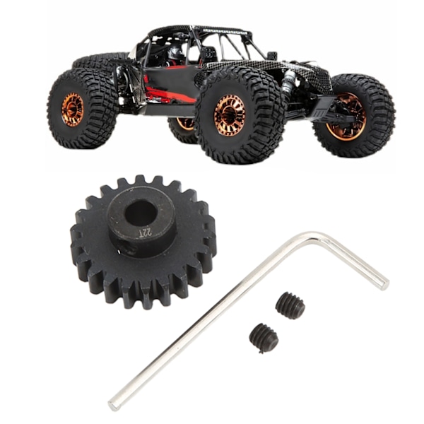 Metal Stål 22T Tandhjul Mod 1 5mm til LOSI 1/10 Lasernut U4 Tenacity Off Road Køretøj