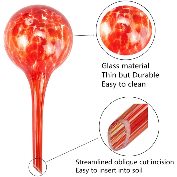 Fargerik vanningsball Blomstervanning fra glassvanningsarm