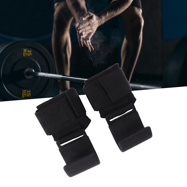 Weight Lifting Hook 2PCS Thicken Pads Non Slip Heavy Duty Lifting Wrist Straps for Men Women Adult