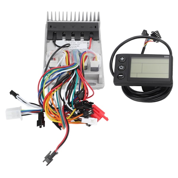 48V 60V 500W Elektrisk Cykel Børsteløs Controller LCD Display Kit 3 Mode Sinusoid Elektrisk Cykel Controller Kit