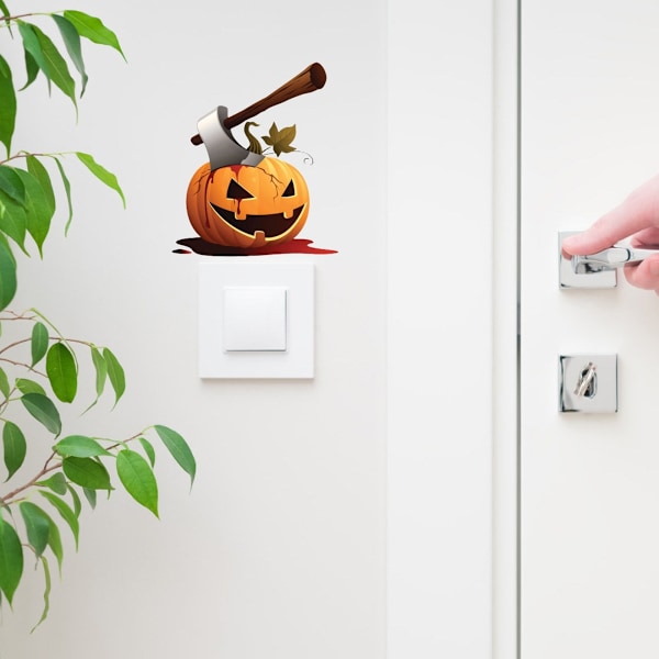 Halloween Dekorativa Dekaler, Väderbeständiga och Blekningsresistenta Självhäftande Baksidor för Långvarig Dekoration, Perfekt för Inom- och Utomhusbruk, 24 st