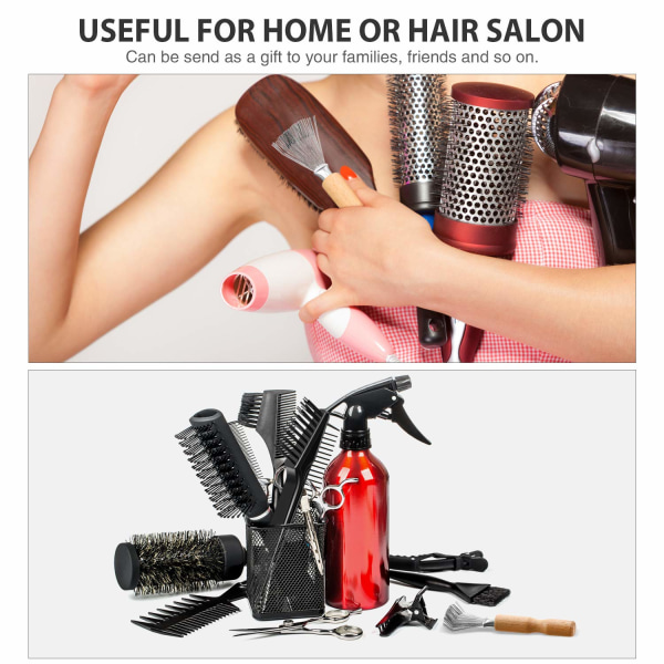 2 pakker rengjøringsverktøy for hårbørste med metalltrådrive