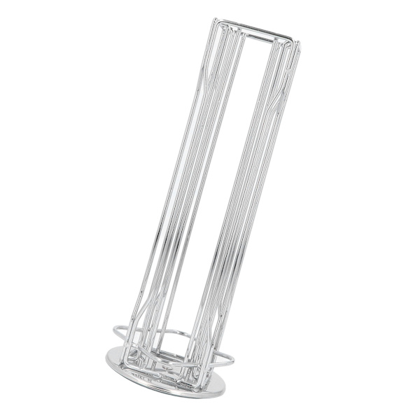 Kaffe Kapsel Stativ 360° Rotation Anti Slip Tjock Bas Smidesjärn Kapsel Pod Hållare för Vertuoline 20pods Silver