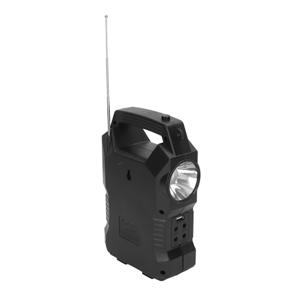 Solargenerator MP3 Bluetooth FM-radio LED-display Bärbar kraftstation med lampor för utomhus EU-kontakt 100‑250V