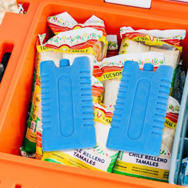 SlimChill Kjøleelement for matboks, Mini kjøleelementblokker med umiddelbar kjøleeffekt, multifunksjonell og trygg giftfri, rask frysing