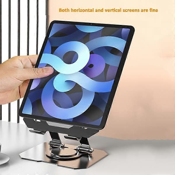 Metallinen jäähdyttävä tablettiteline JS-258 musta Black