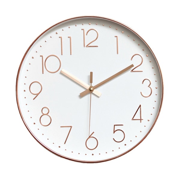 Wall clock silent 30cm, without ticking noise, for living room kitchen