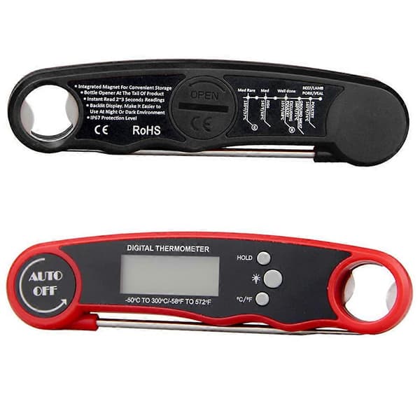 Elektronisk baktermometer hopfällbar kökstermometer 3-pack