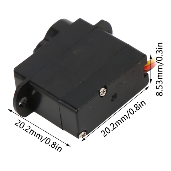 RC Digital Servo Set 3.7G Plastväxel Servo för 1/24 RC Bil Flygplan Fastvingade Helikoptrar