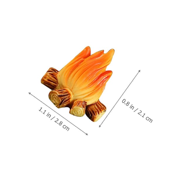 Campfire Decor Resin-modell för mikrolandskap 48 st miniprydnader