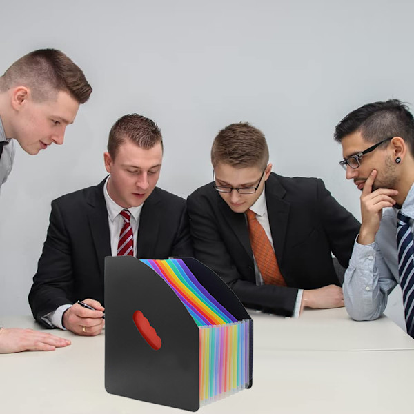 Expanderbar fil, fristående, bärbar, dragspelsfilbox, hemmakontor