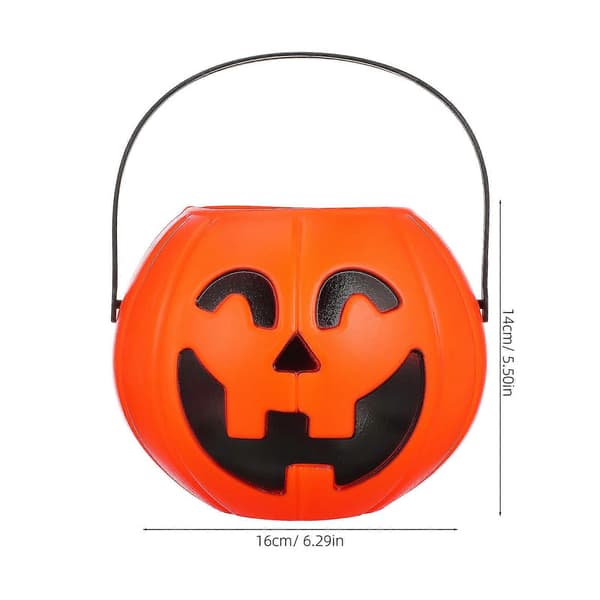 Plastgresskarbøtte Halloween-lampe til Halloween-fest
