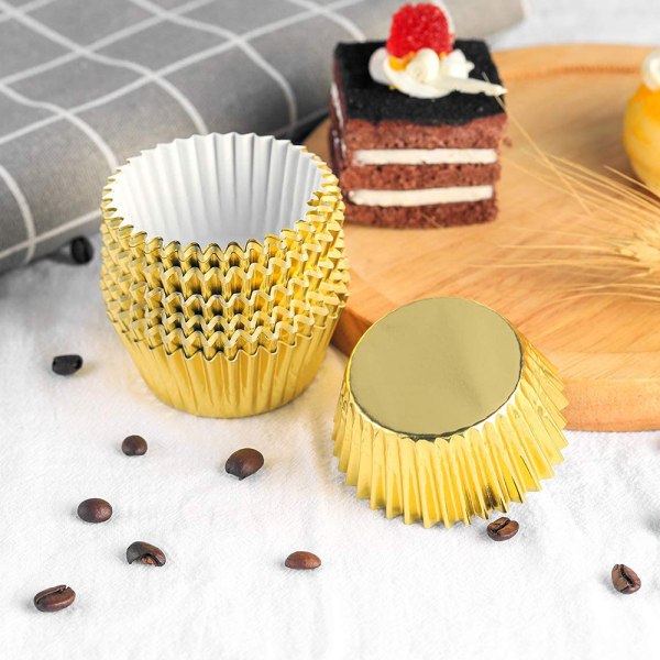 100-delers sett med muffinskopper, papircupcakeformer, minicupcake