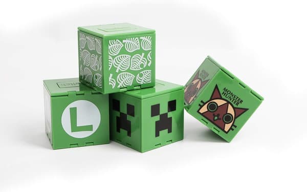 Nintendo Switch Spelkortsfodral med 16 platser (Minecraft Grön)