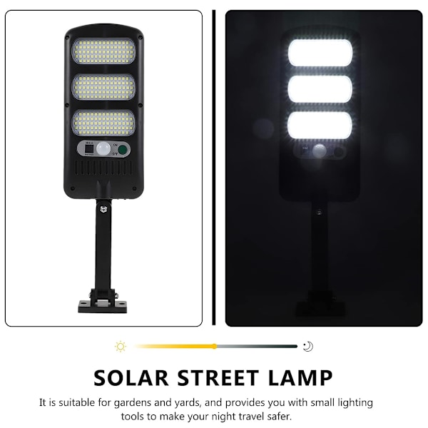 213 LED Solar Flood Lights Utomhus, PIR Rörelsesensor med Ljuskontroll för Säkerhet, Enkel att Montera på Stolpe eller Vägg