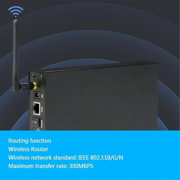 Streaming-serverkabinett kompatibelt med bærbar harddisk med Ethernet Black