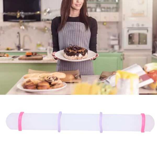 23cm NonStick Kavel Rullande Pinne Kakor Kex Fondant Kaksmet Deg Rulle DIY Bakverktyg