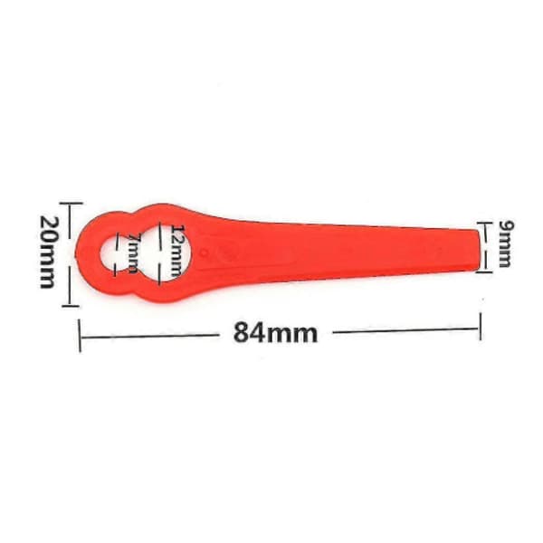 Universal Weed Warrior Trimmer Trådtrimmerhodeblader, slitesterk og langvarig plastgressklipperblad for gresstrimmere (100 stk)