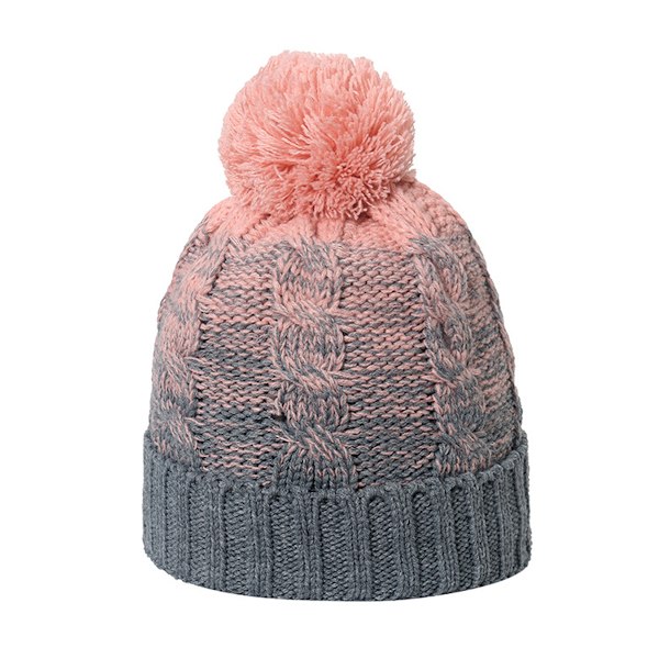 Bobble Hat til kvinder Vinter Beanie Huer Thermo Foret