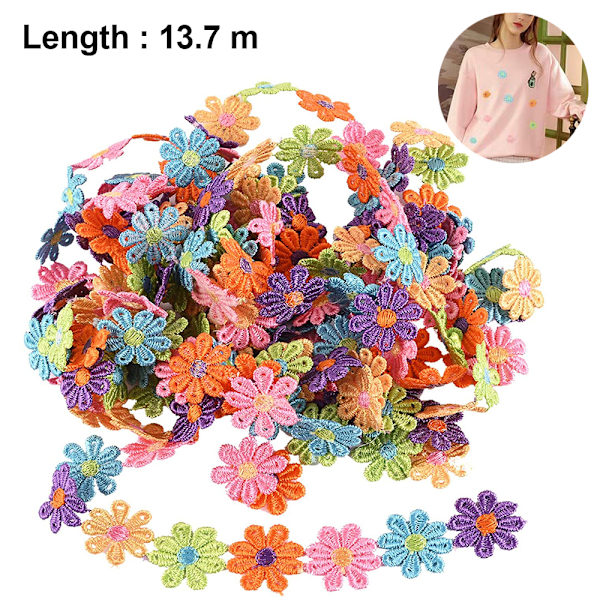Blommor spetsband spets trim broderi dekorativt band