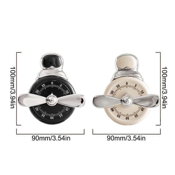 Magnetisk kökstimer digital timer manuell nedräkning alarmklocka mekanisk matlagningstimer Black