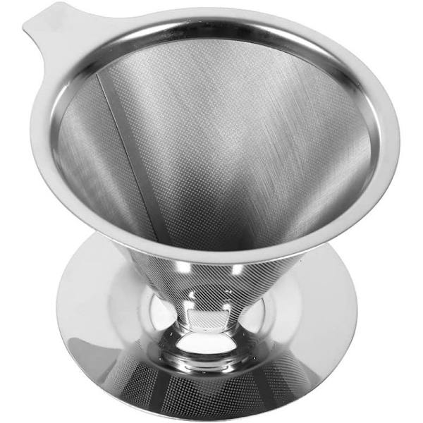 Kaffe filter i rustfrit stål med aftageligt indhold