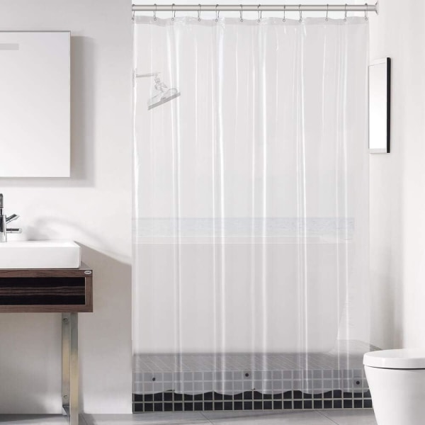 Clear Shower Curtain Liner 72x72 - PEVA 3 Gauge Light Weight,Wat