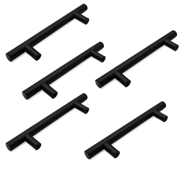 Møbelgreb stanggreb, rustfrit stål, køkkengreb, hul afstand 160mm, 5 stk.
