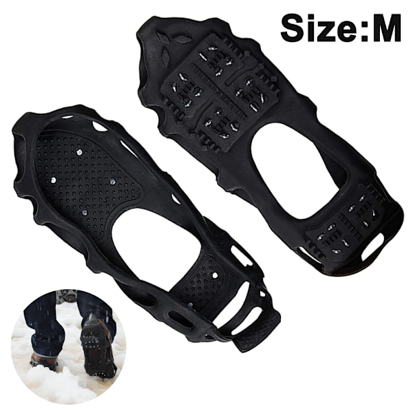 Iron Plate Snö Anti-Slip Crampons Utomhus 24 Spik