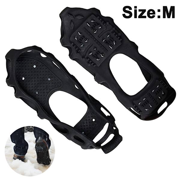 Jernplade Sne Anti-Slip Crampons Udendørs 24 Pigge