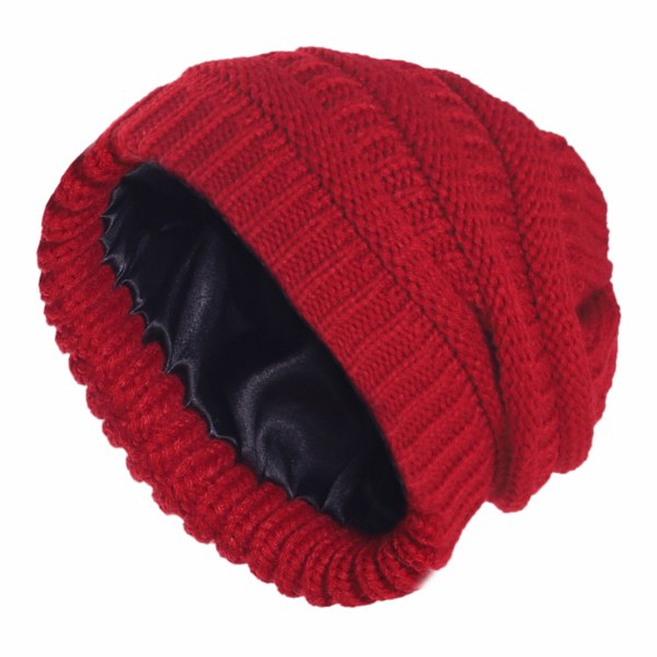 Women's beanie hat warm winter hat with soft lining