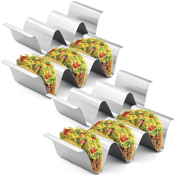 Tacoholder sæt med 6, U-formet tacoholder, til tacoshells