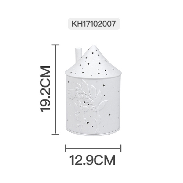 Räder Light House Large, Tealight Holder House laget av porselen