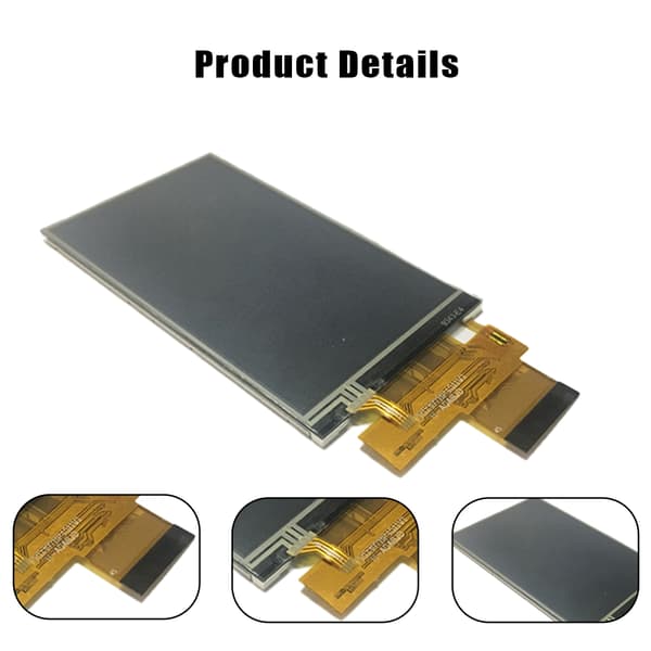 Multi Touch Display, 4-tommers IPS LCD-skærmmodul med 800x480 opløsning, Serial Peripheral Interface Support, HDMI RGB-tilslutning til