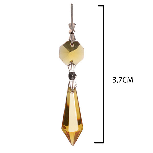 Lysekrone Icicle Krystal U-Drop Prismer til Bryllup, 37mm