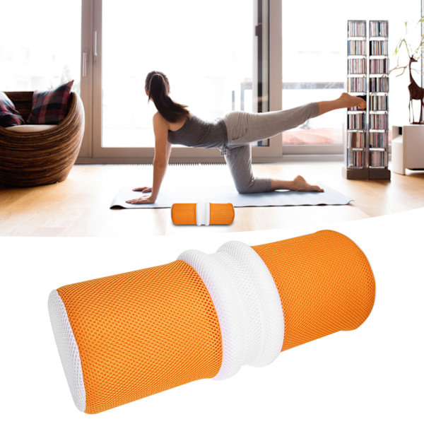 Yoga Lumbar Pillow Posture Correction Lower Back Pain Relief Waist Stretch PillowYellow