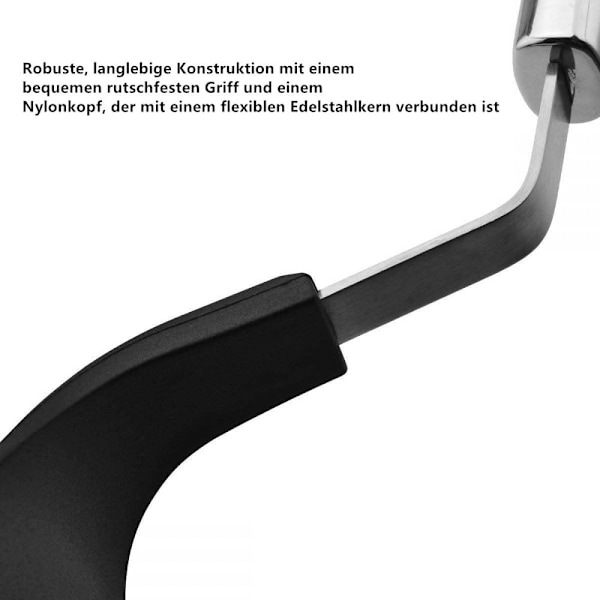 Innovativ Solid Vändspatel, Ergonomisk Design, Flexibel Kant, Säker För Non-Stick Kokkärl, Värmebeständig Upp Till 200°, Halkfritt Grepp För Vändning