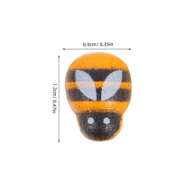 Bee Wood Craft Tre-biepynt for dekorasjon 300 stk selvklebende