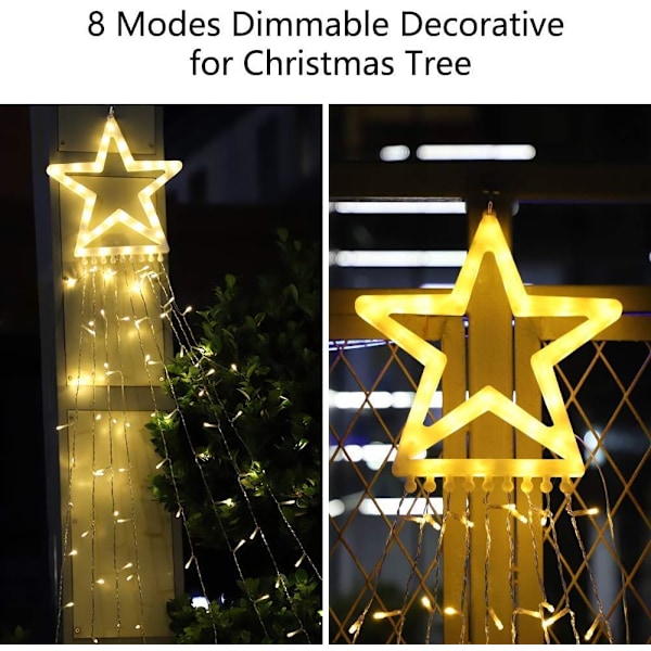 Utomhusbelysning, enkel installation, 3,5 meters längd på ljusslingan ger flexibilitet till din ljusdesign, perfekt för jul och diverse tillfällen