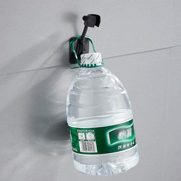 Duschmunstyckeshållare Väggfäste, ABS-plastmaterial, Extra Starkt Lim för Enkel Installation, Vattentät, Justerbar Design för Bred