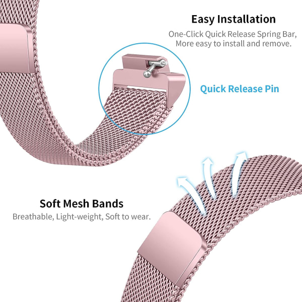 2-pakningsbånd som er kompatible med Fitbit Inspire 2/ Inspire