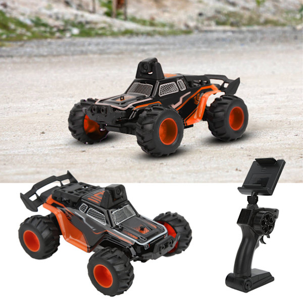 1/32 RC-bil 2.4G Simulering Off Road Fordon Fjärrkontroll RC Elektronisk Leksaksbil med Kamera för Barn LeksakOrange