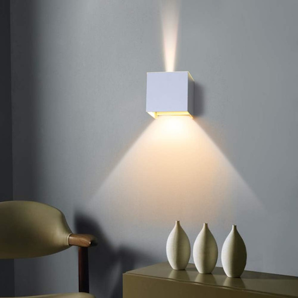 Dekorative vegglamper, LED-veggbelysning, justerbar lysstråle